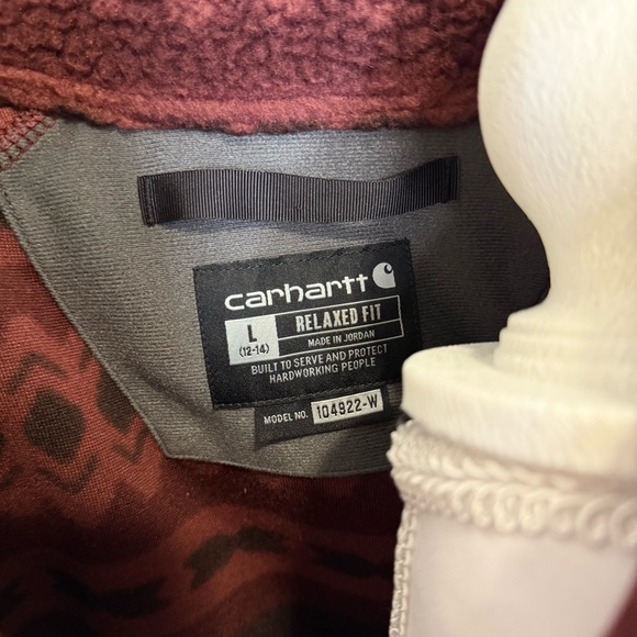 Carhartt Women’s Aztec Fleece Snap Pullover – Size L - Picture 6 of 6
